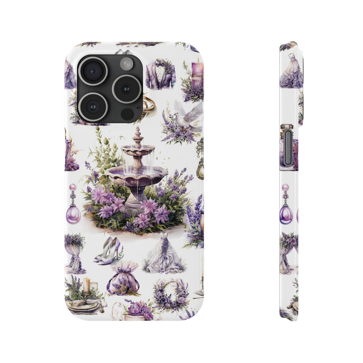 Slim Cute Phone Cases for Iphone | iPhone 15 Case | iPhone 15 Pro Max Case, Iphone 14, Iphone 14 Pro Max, Iphone 13, Lavender Wedding Theme - Studio40ParkLane
