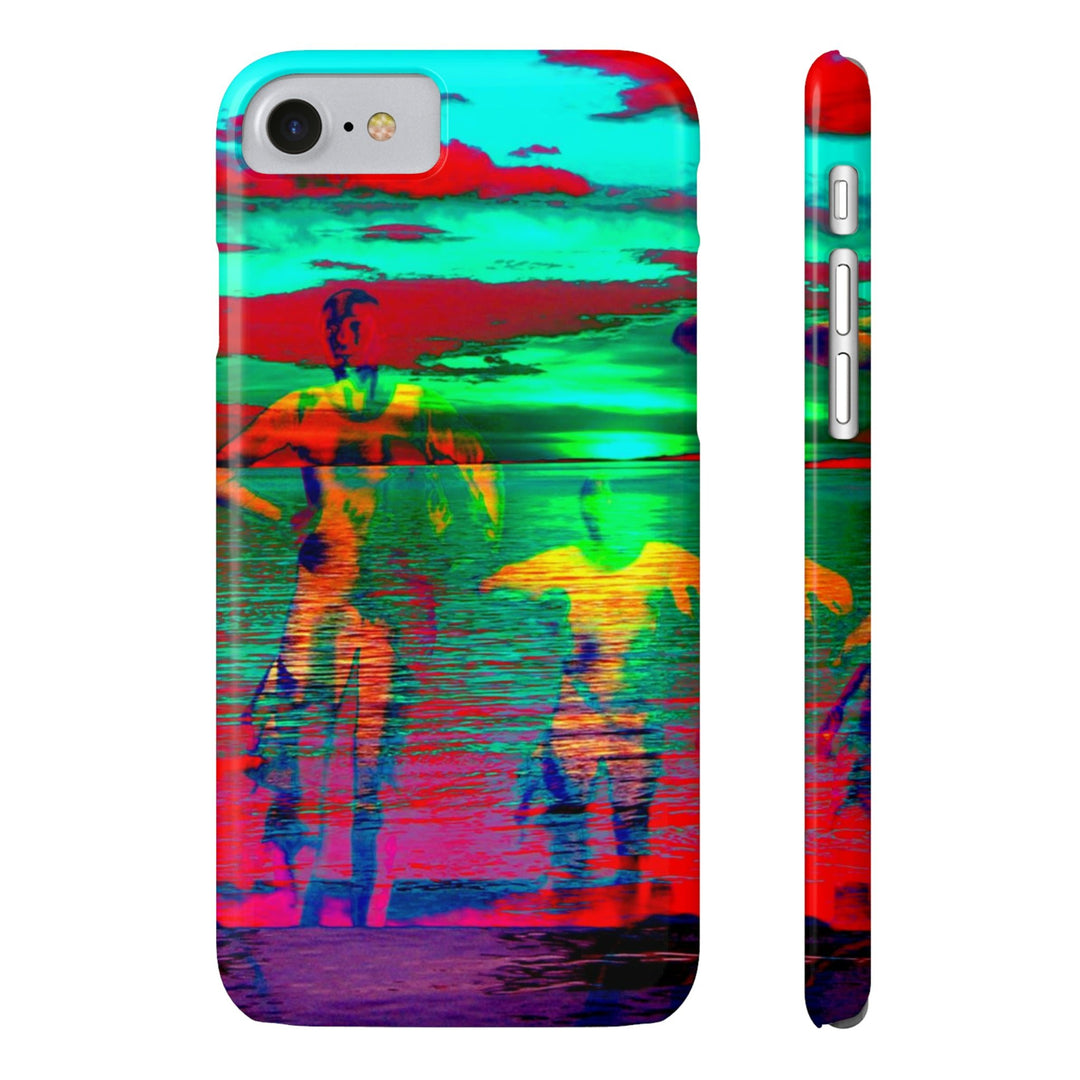Slim Cute Phone Cases for Iphone - | iPhone 15 Case | iPhone 15 Pro Max Case, Iphone 14 Case, Iphone 14 Pro Max, Iphone 13, Sunset Mystery Dance - Studio40ParkLane