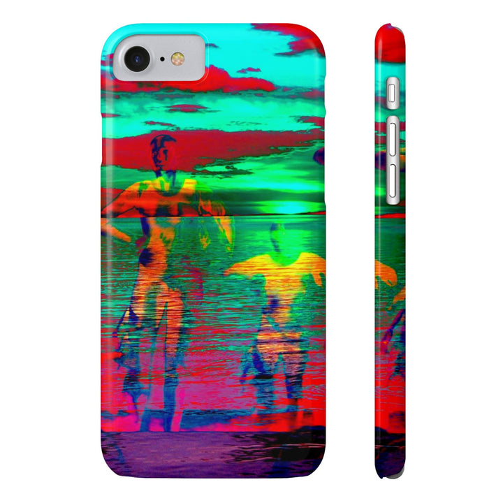 Slim Cute Phone Cases for Iphone - | iPhone 15 Case | iPhone 15 Pro Max Case, Iphone 14 Case, Iphone 14 Pro Max, Iphone 13, Sunset Mystery Dance - Studio40ParkLane
