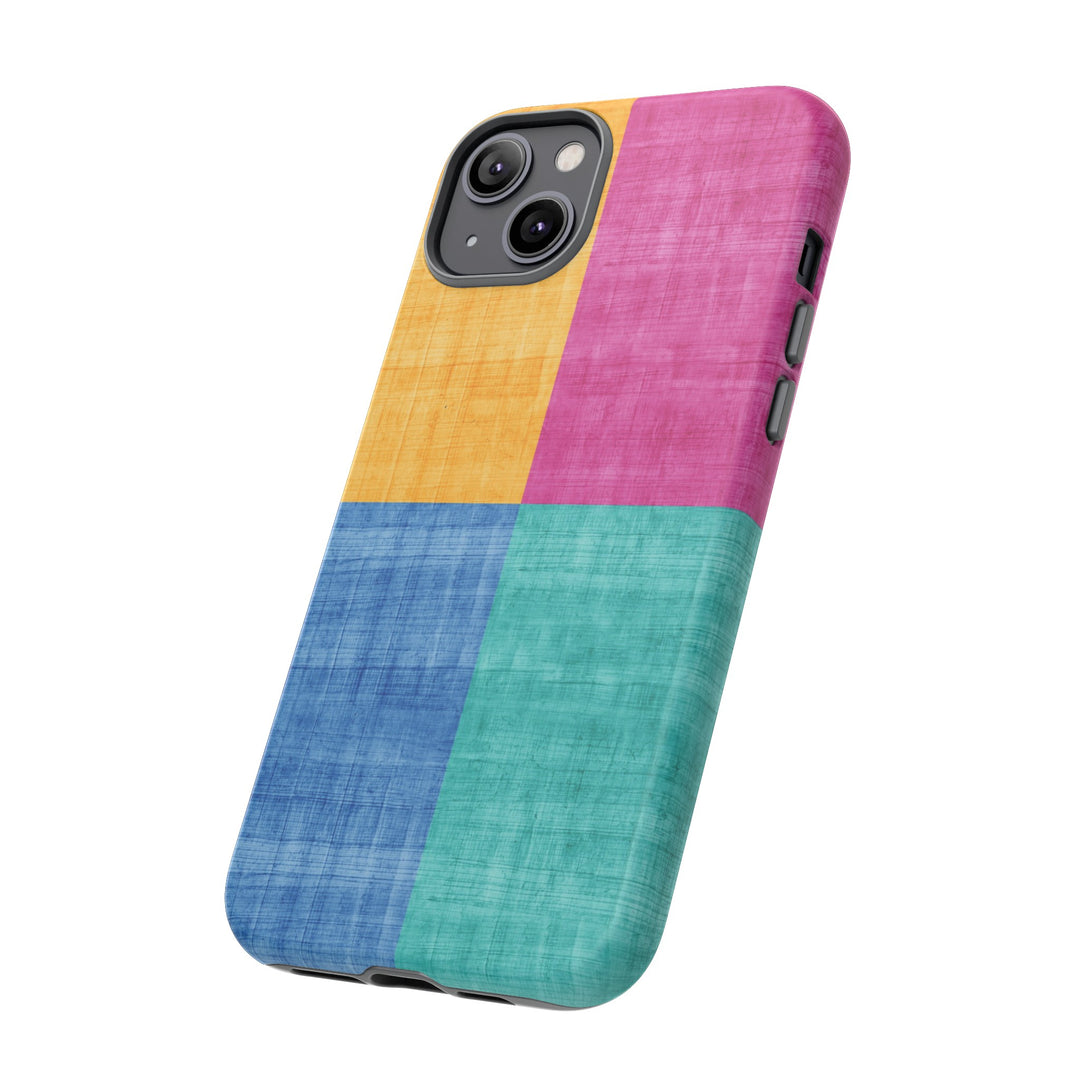 Impact Resistant, Colored Shapes, Cute Phone Cases for Samsung S24, S23, S22, S21, IPhone 15 pro Iphone 14 pro Iphone 13 IPhone 12 Iphone 11 - Studio40ParkLane
