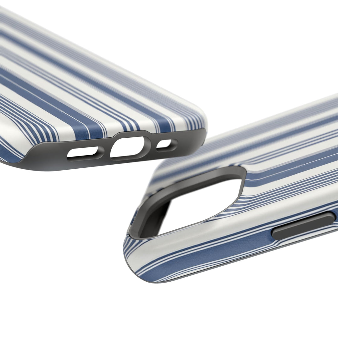 MagSafe Cute Phone Case, Coastal Striped Phone Case for iPhone 17 16 15 14 13 12 Pro Max, Samsung S26 S25 S24 Ultra case - Studio40ParkLane