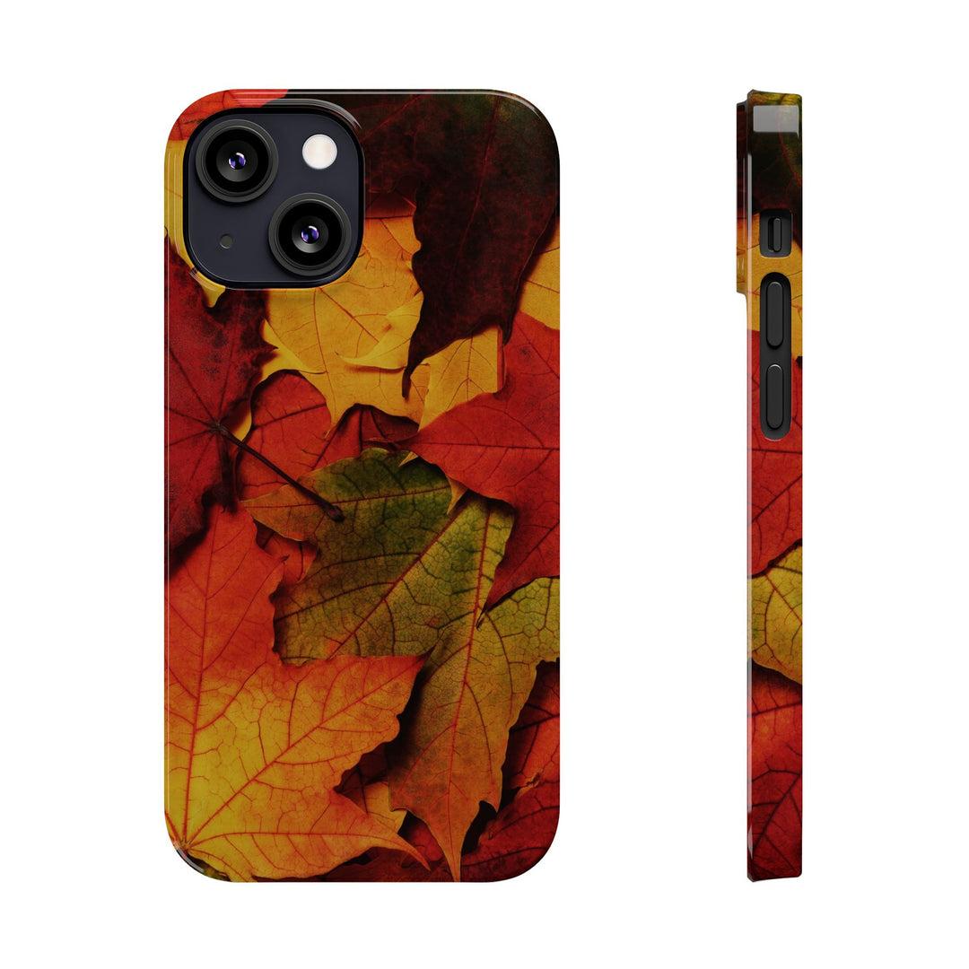 Slim Autumn Fall Leaves Gift Cute Phone Cases for Iphone 16 | iPhone 15 Case | iPhone 15 Pro Max Case, Iphone 14, Iphone 14 Pro Max, Iphone 13, Slim Mom Dad Gift - Studio40ParkLane