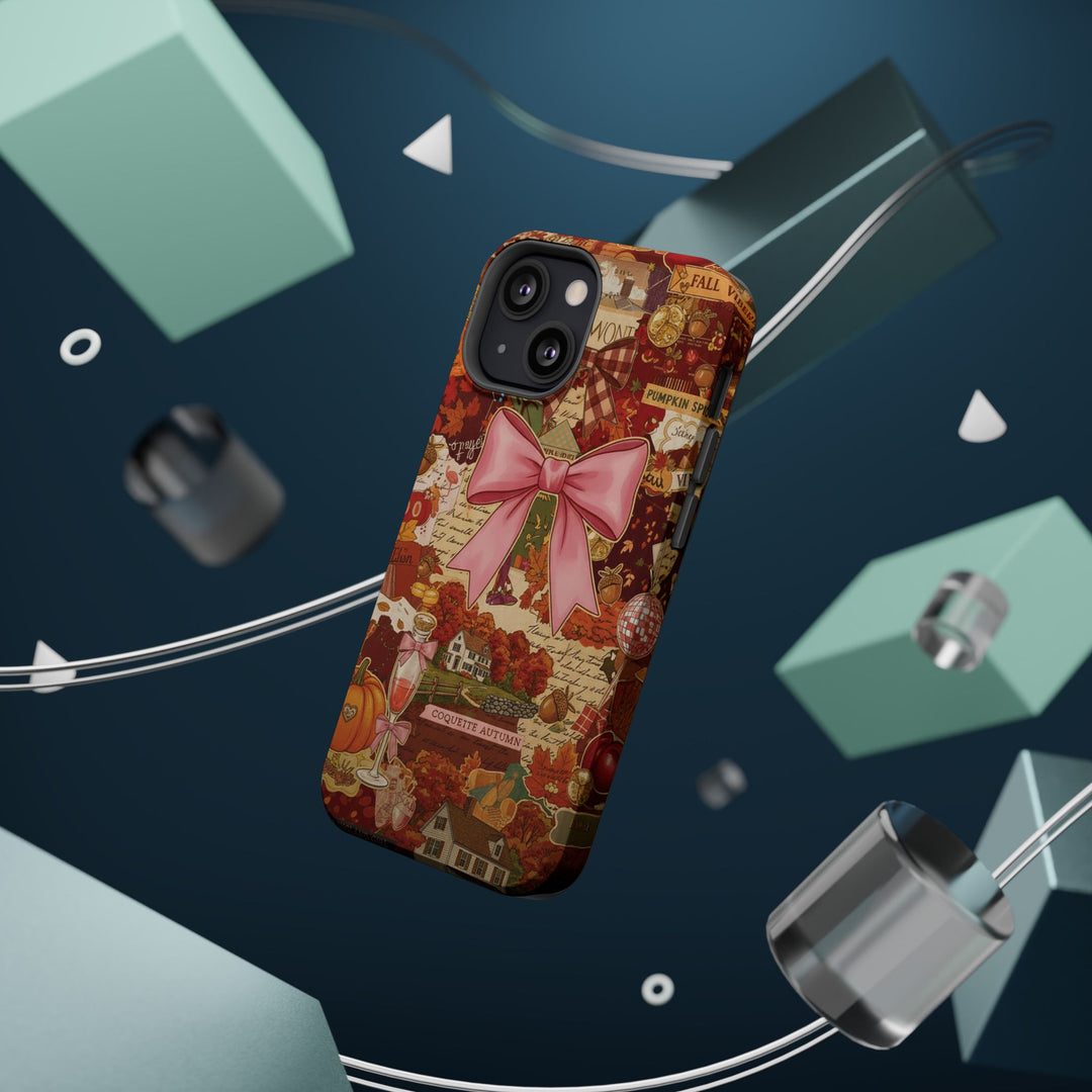 New England Fall Coquette Collage Tough Magsafe Cute Phone Cases for Iphone | iPhone 15 Pro Max Case, Iphone 14, Iphone 14 13 12 11 10 9 8 7 - Studio40ParkLane