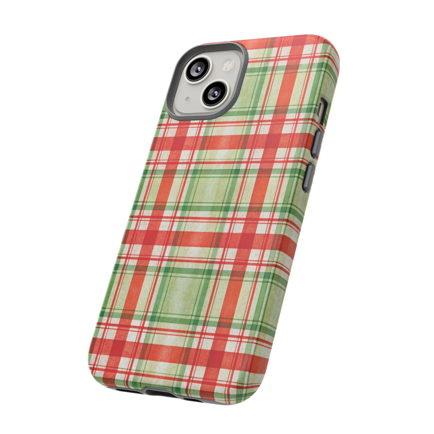Aesthetic Tough Red Green Checkered Premium Phone Case - For iPhone 17 Pro Max iPhone 16 Pro iPhone 15 Iphone 14 Plus 13 Pro 12 11 10 XR XS - Studio40ParkLane