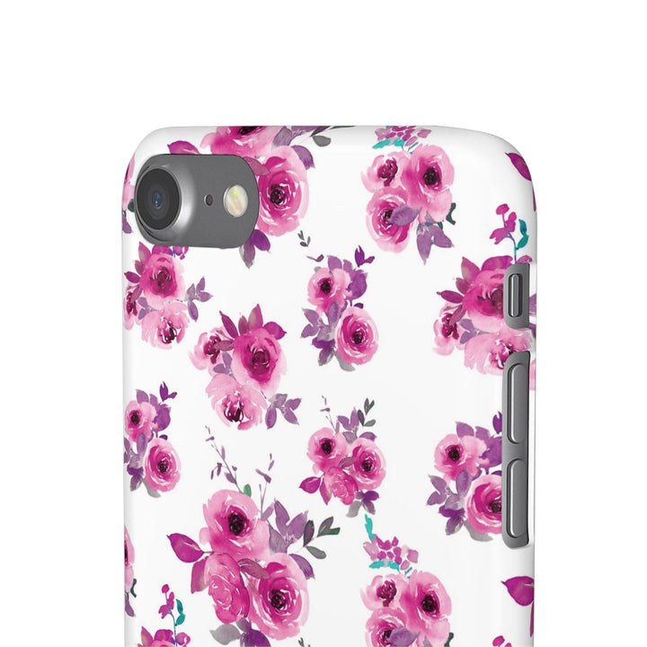 Sleek Snap Flowers Gift for Her Cute Phone Case for iPhone 16 15 14 13 12 11 X Xs Max Xr Pro Plus Samsung Galaxy S24 S23 S22 S21 S20 Ultra
