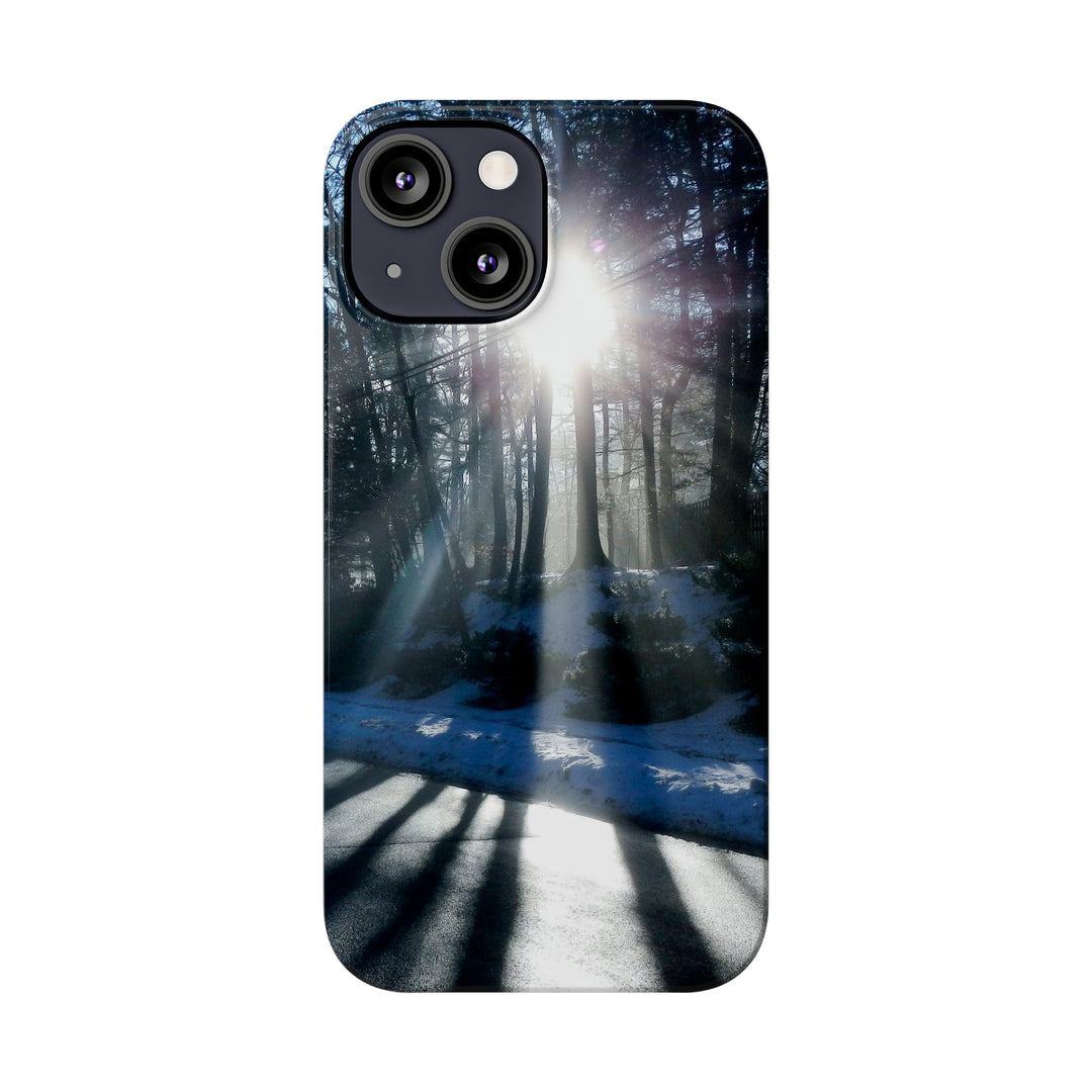 Slim Cute Phone Cases for Iphones - | iPhone 15 Case | iPhone 15 Pro Max Case, Iphone 14 Case, Iphone 14 Pro Max, Iphone 13, Winter Morning Sun - Studio40ParkLane