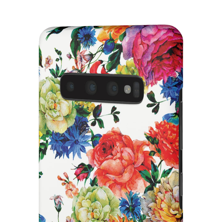 Sleek Snap Colorful Flowers Cute Phone Case for iPhone 16 15 14 13 12 11 X Xs Max Xr Pro Plus Samsung Galaxy S24 S23 S22 S21 S20 Note Ultra