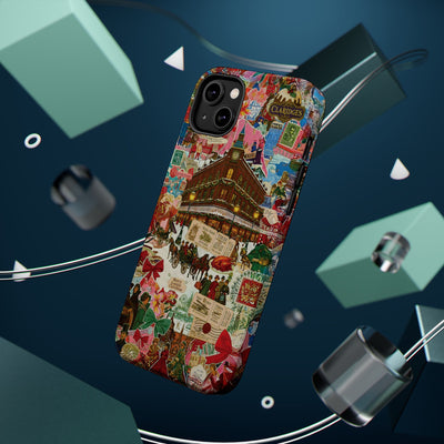 Aesthetic Tough Magsafe London Coquette Collage Phone Case - For iPhone 17 Pro Max iPhone 16 Pro iPhone 15 Iphone 14 Plus 13 Pro 12 11 10 - Studio40ParkLane