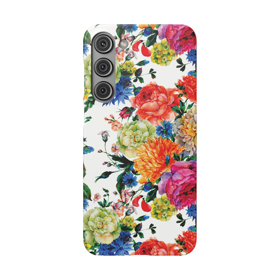 Sleek Snap Colorful Flowers Cute Phone Case for iPhone 16 15 14 13 12 11 X Xs Max Xr Pro Plus Samsung Galaxy S24 S23 S22 S21 S20 Note Ultra