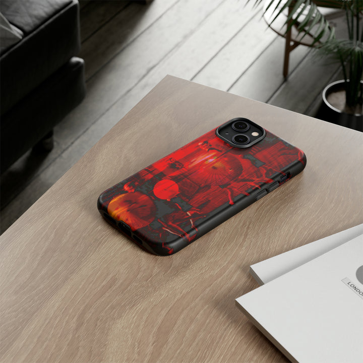 Cute IPhone Case | iPhone 15 Case | iPhone 15 Pro Max Case, Iphone 14 Case, Iphone 14 Pro Max Case IPhone Case for Art Lovers, Sunset Dance Red - Studio40ParkLane
