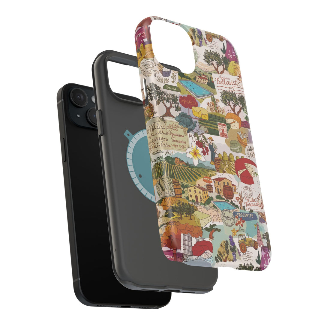 Italy Tuscany Coquette Collage Tough Magsafe Cute Phone Cases for Iphone | iPhone 17 Pro Max Case, Iphone 16, Iphone 15 14 13 12 11 10 9 - Studio40ParkLane