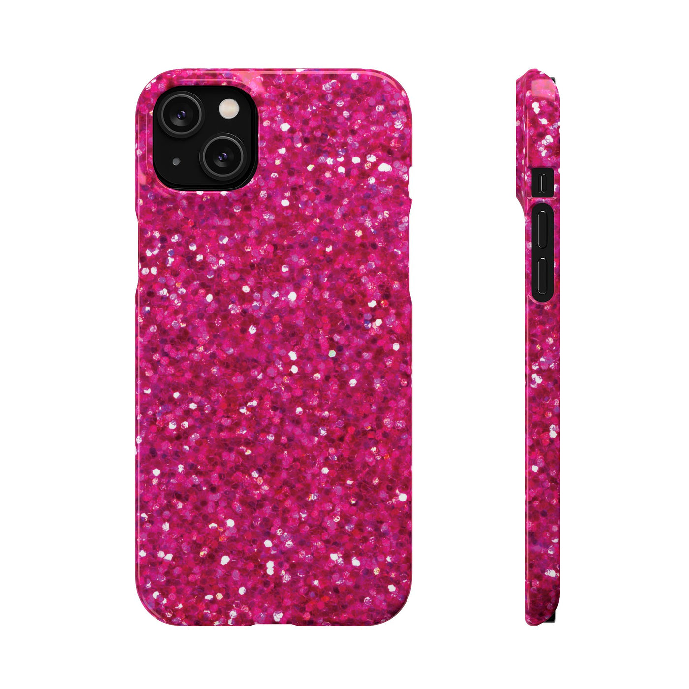 Snap Non-Glitter Muted Pink Play on "Faux" Glitter Effect Cute Phone Cases for Samsung and Iphone, 16, 15, 14, S24, S23, S22, S21, S20, Plus and Ultra