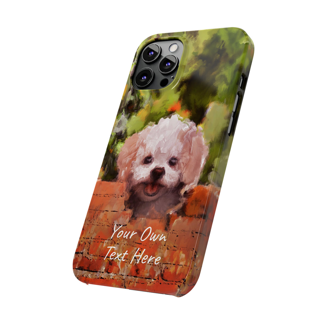 Slim Personalized Cute iPhone Cases - | iPhone 15 Case | iPhone 15 Pro Max Case, Iphone 14 Case, Iphone 14 Pro Max, Iphone 13, Bichon Frise Dog - Studio40ParkLane