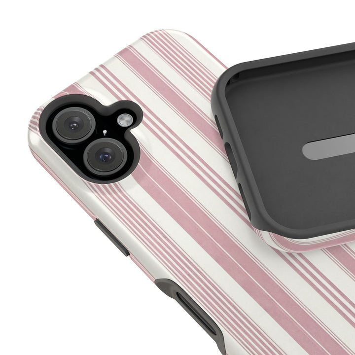 MagSafe Cute Phone Case, Coastal Striped Phone Case for iPhone 17 16 15 14 13 12 Pro Max, Samsung S26 S25 S24 Ultra case - Studio40ParkLane