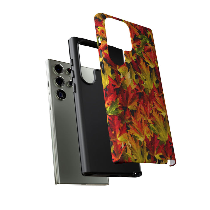 Fall Leaves Impact Resistant, Cute Phone Cases for Samsung S24, S23, S22, S21, IPhone 15 pro Iphone 14 pro Iphone 13 IPhone 12 Iphone 11 - Studio40ParkLane