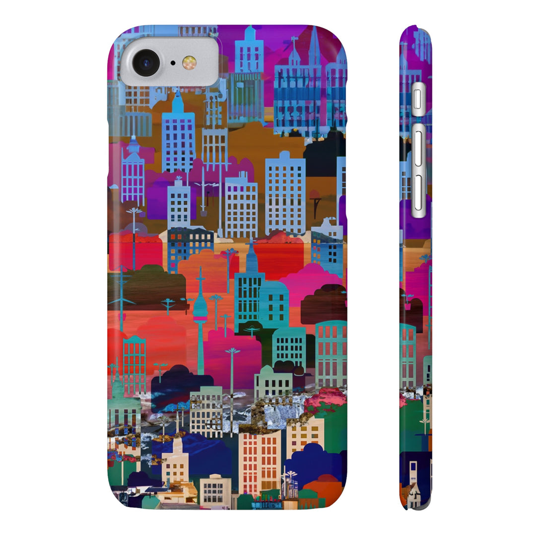 Slim Cute Phone Cases for Iphone - | iPhone 15 Case | iPhone 15 Pro Max Case, Iphone 14 Case, Iphone 14 Pro Max, Iphone 13, Summer Big City - Studio40ParkLane