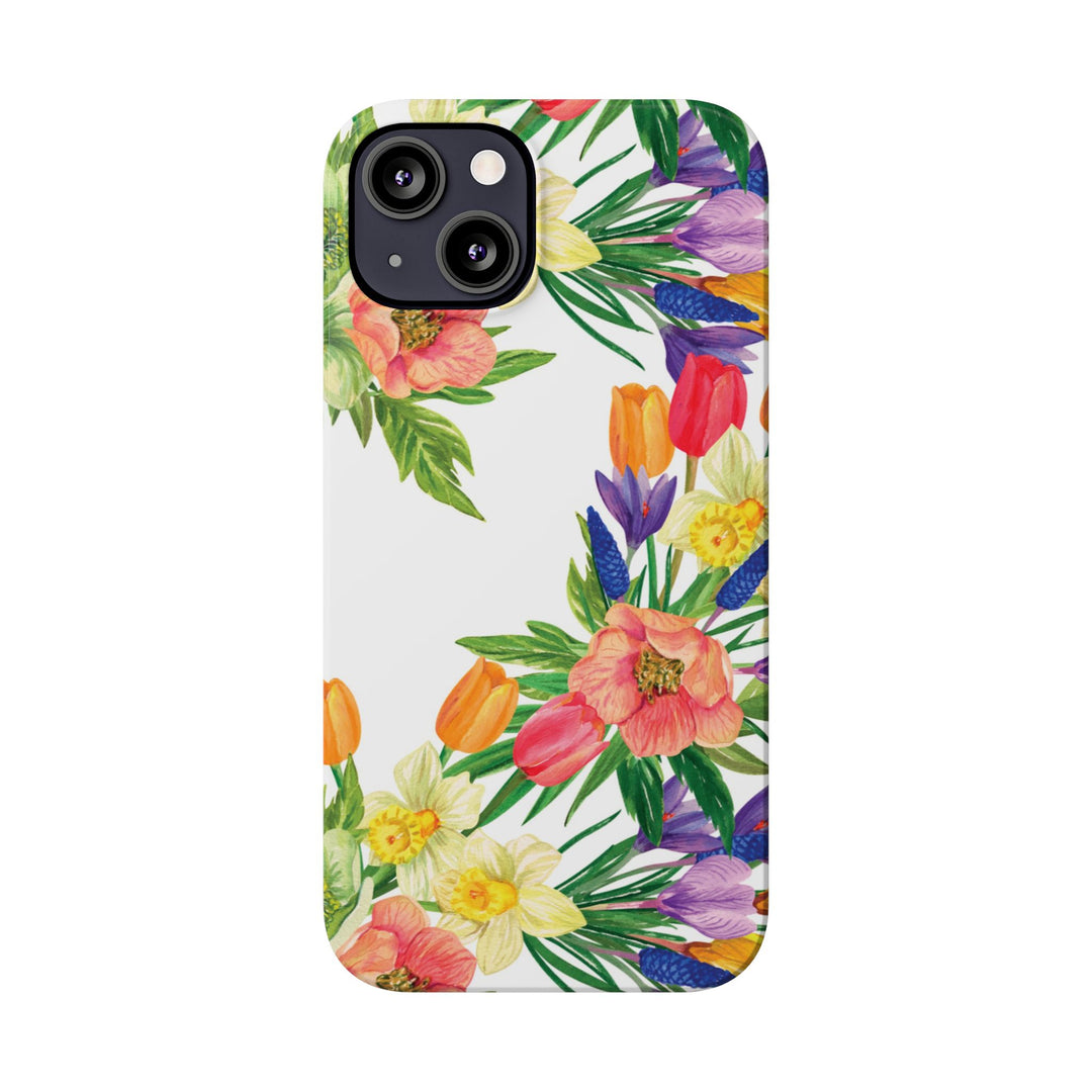 Slim Spring Flowers Gift for Her Cute Phone Cases for Iphone 16 Pro Max | iPhone 15 Case | iPhone 15 Pro Max Case, Iphone 14, 13, 12, 11, 10, 8, 7 - Studio40ParkLane