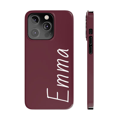 Personalized Initial Name Custom Slim Phone Cases for Iphone 16 Pro Max | iPhone 15 Case | iPhone 15 Pro Max Case, Iphone 14, 13, 12, 11, 10, 8, 7 - Studio40ParkLane