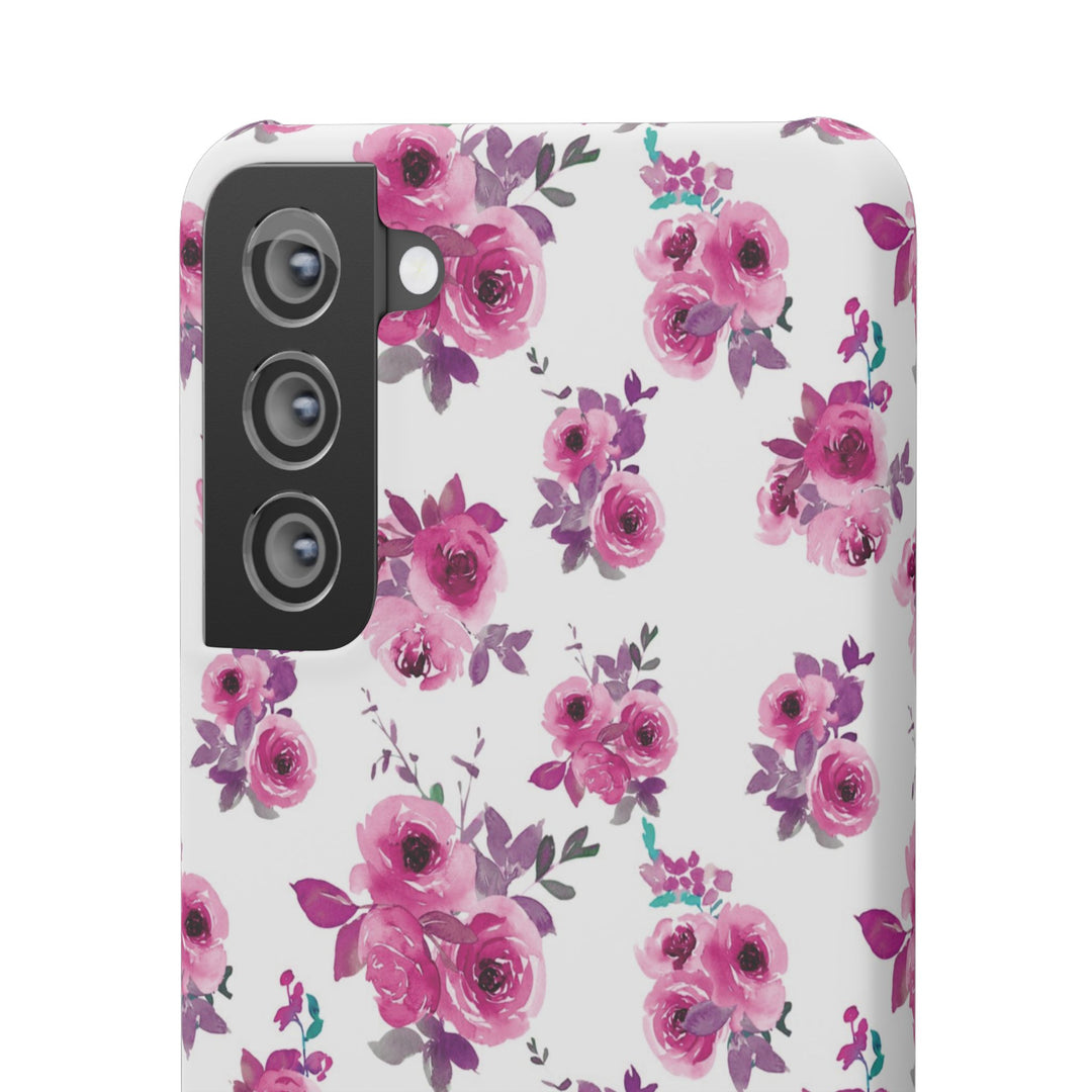 Sleek Snap Flowers Gift for Her Cute Phone Case for iPhone 16 15 14 13 12 11 X Xs Max Xr Pro Plus Samsung Galaxy S24 S23 S22 S21 S20 Ultra