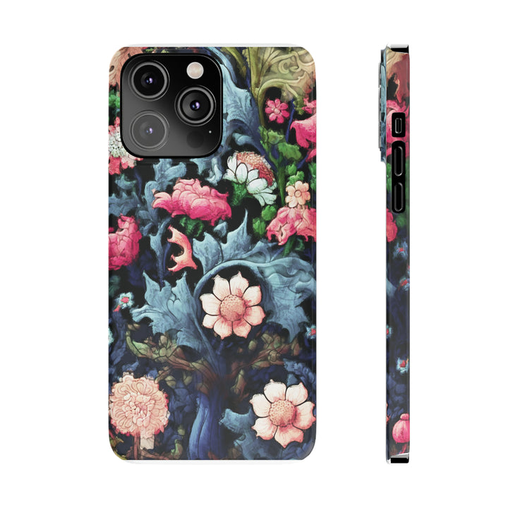 Slim Cute Phone Cases for Iphone - | iPhone 15 Case | iPhone 15 Pro Max Case, Iphone 14 Case, Iphone 14 Pro Max, Iphone 13, Flowers Scene - Studio40ParkLane