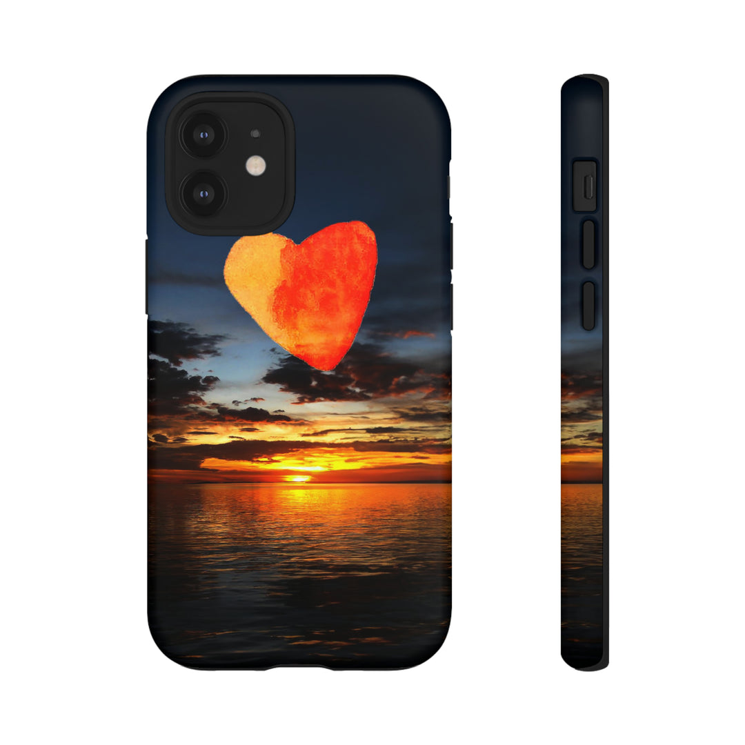 Cute IPhone Case | Rising Heart Love Sunset, iPhone 15 Case | iPhone 15 Pro Case, Iphone 14 Case, Iphone 14 Pro Max Case - Studio40ParkLane