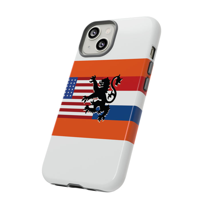 Cute IPhone Case | iPhone 15 Case | iPhone 15 Pro Max Case, Iphone 14 Case, Iphone 14 Pro Max Case IPhone Case for Art Lovers, Dutch US Flag - Studio40ParkLane