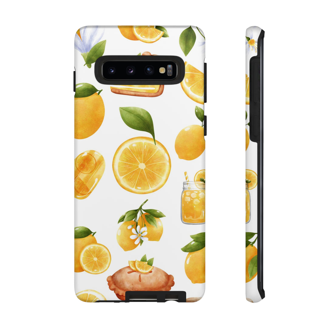 Cute Samsung Phone Case | Aesthetic Samsung Phone Case | Galaxy S23, S22, S21, S20 | Summer Fruit Lemons, Protective Phone Case - Studio40ParkLane