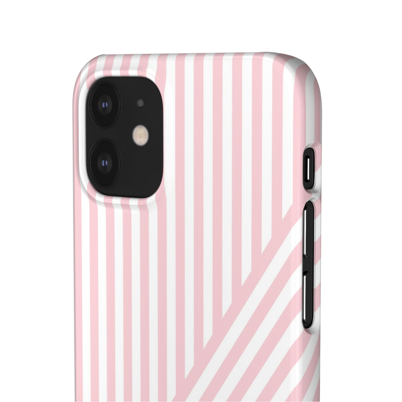 Aesthetic Sweet Pink Stripes Cute Phone Case Sleek Snap - For iPhone 17 Pro Max iPhone 16 Pro iPhone 15 Iphone 14 Plus 13 Pro 12 11 10 Gift