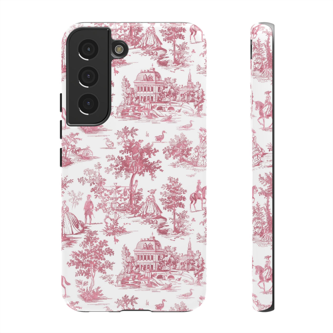 Premium Tough French Toile Gift for Her Cute Phone Cases for Samsung S25, S24, S23, S22, S21 Iphone, 16, 15, 14, 13, 12 Plus Max Pro Ultra - Studio40ParkLane