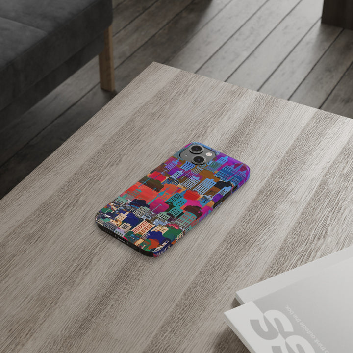 Slim Cute Phone Cases for Iphone - | iPhone 15 Case | iPhone 15 Pro Max Case, Iphone 14 Case, Iphone 14 Pro Max, Iphone 13, Summer Big City - Studio40ParkLane