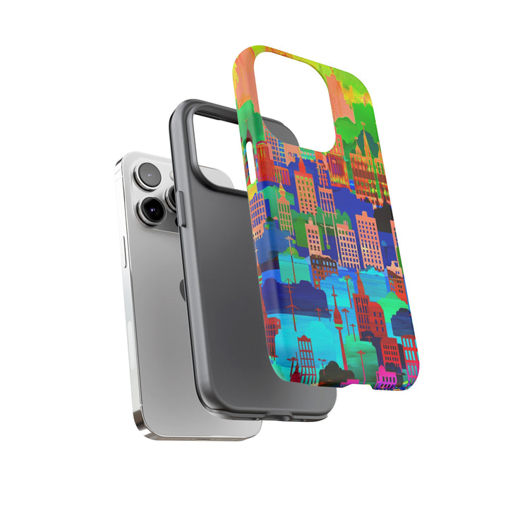 Cute Samsung Case | Cool Iphone Case | Summer City Skyline, Samsung S24, S23, S22, S21, IPhone 15 Case | Iphone 14 Case, Iphone 13 Case - Studio40ParkLane