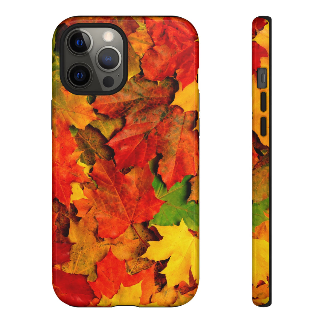 Fall Leaves Impact Resistant, Cute Phone Cases for Samsung S24, S23, S22, S21, IPhone 15 pro Iphone 14 pro Iphone 13 IPhone 12 Iphone 11 - Studio40ParkLane