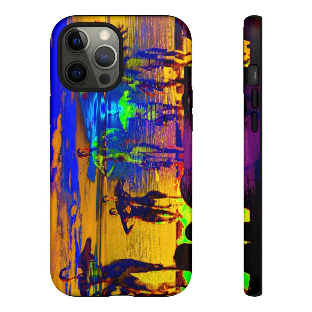 Cute IPhone Case | iPhone 15 Case | iPhone 15 Pro Max Case, Iphone 14 Case, Iphone 14 Pro Max Case IPhone Case for Art Lovers, Sunset Dance Blue Yellow - Studio40ParkLane