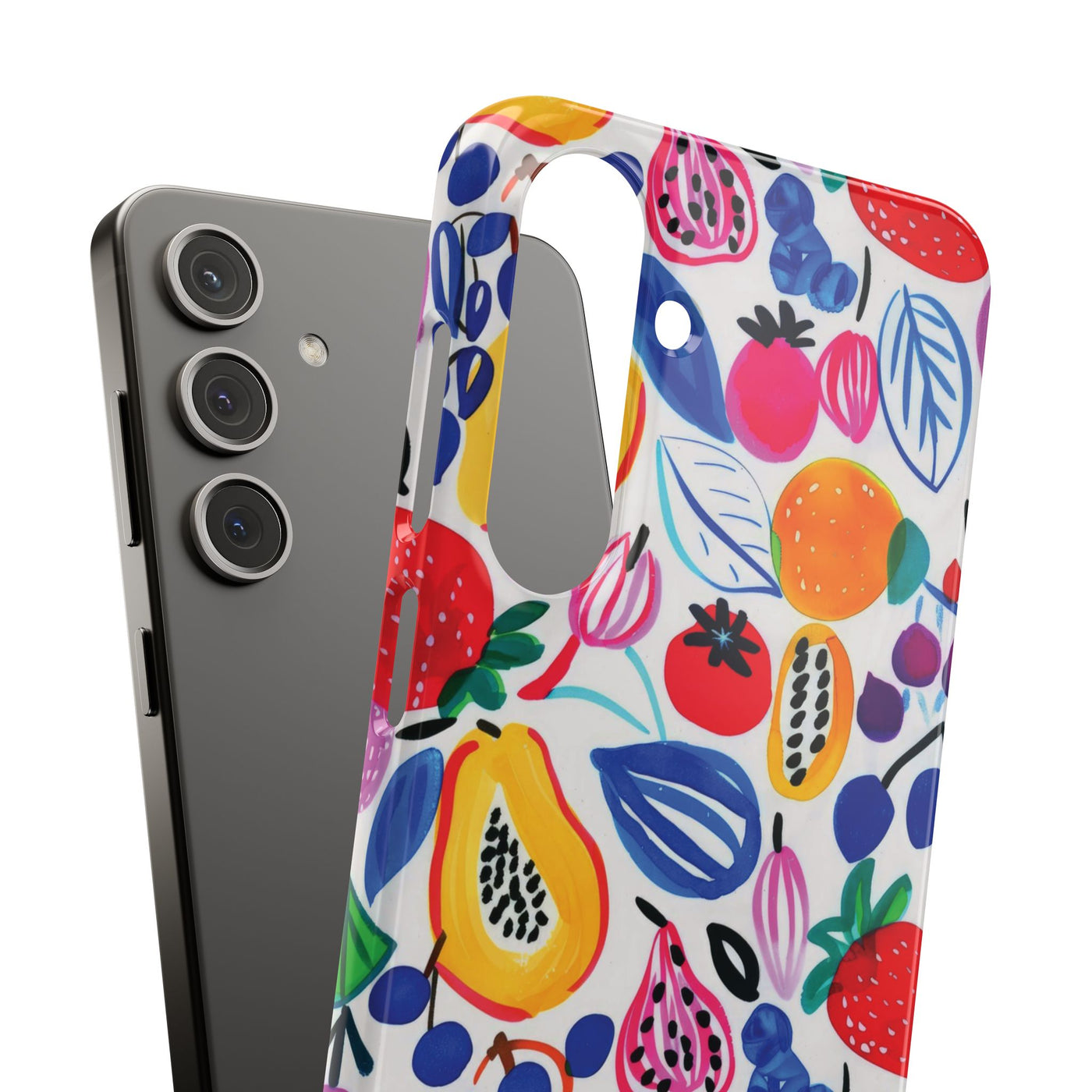 Snap Summer Fruit Gift for Her Cute Phone Cases for Samsung Galaxy S24, S23, S22, S21, S20, Plus, Ultra, Iphone 16, 15, 14, Pro and Max