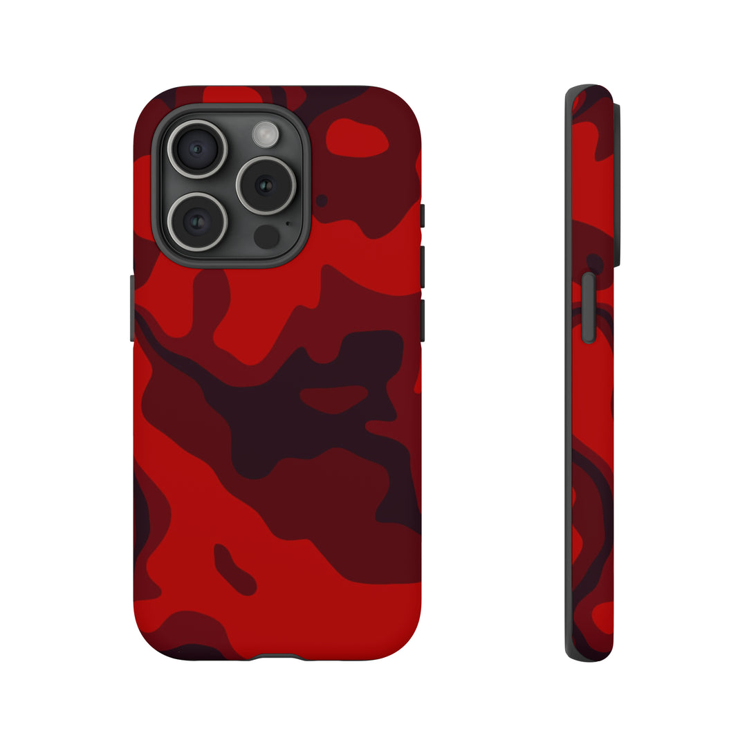 Cute IPhone Case | iPhone 15 Case | iPhone 15 Pro Max Case, Iphone 14 Case, Iphone 14 Pro Max Case IPhone Case for Art Lovers - Red Camo - Studio40ParkLane