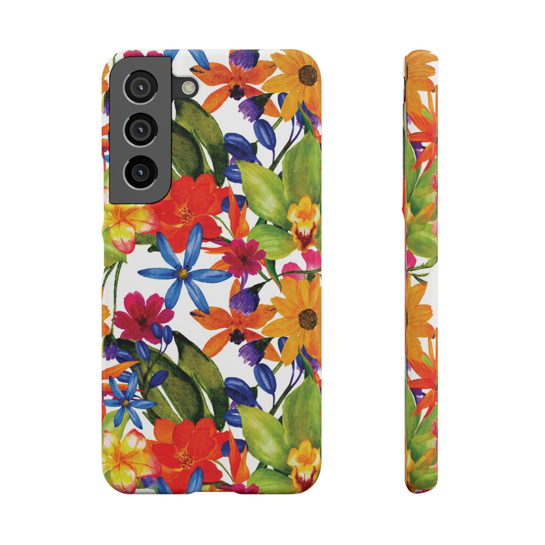 Sleek Snap Colorful Flowers Cute Phone Case for iPhone 16 15 14 13 12 11 X Xs Max Xr Pro Plus Samsung Galaxy S24 S23 S22 S21 S20 Note Ultra