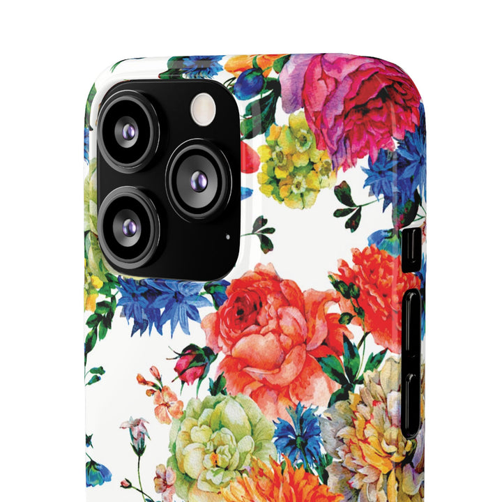 Sleek Snap Colorful Flowers Cute Phone Case for iPhone 16 15 14 13 12 11 X Xs Max Xr Pro Plus Samsung Galaxy S24 S23 S22 S21 S20 Note Ultra