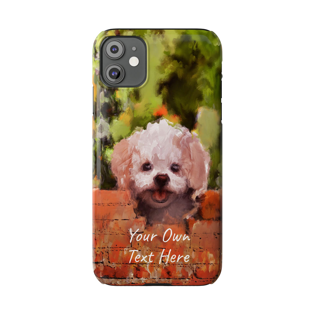 Slim Personalized Cute iPhone Cases - | iPhone 15 Case | iPhone 15 Pro Max Case, Iphone 14 Case, Iphone 14 Pro Max, Iphone 13, Bichon Frise Dog - Studio40ParkLane