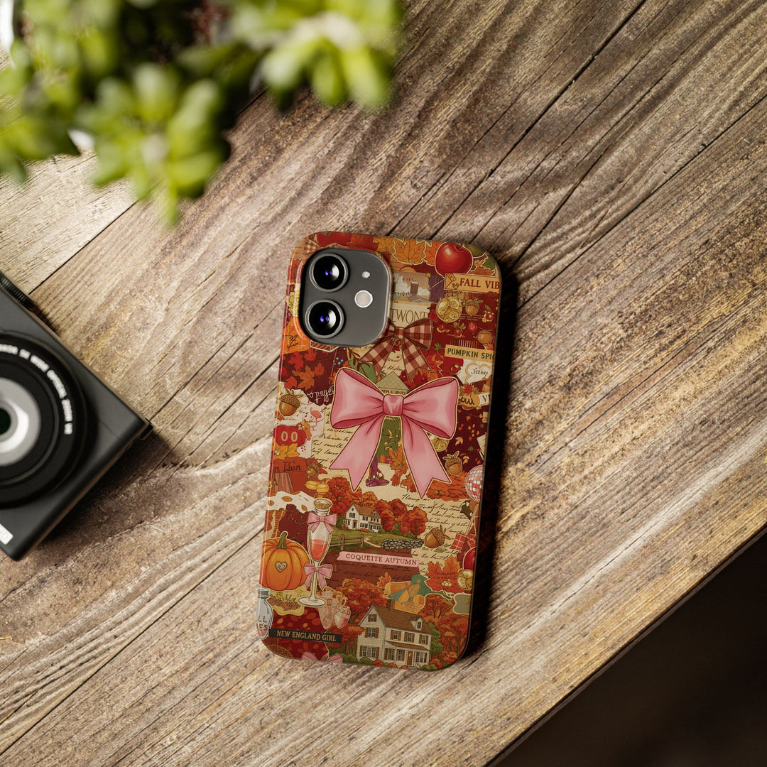 New England fall Coquette Collage Cute Phone Case for Iphone 16 - | iPhone 15 Pro Max Case | iPhone 14 Case Iphone 13 12 11 10 9 8 7 X XS - Studio40ParkLane