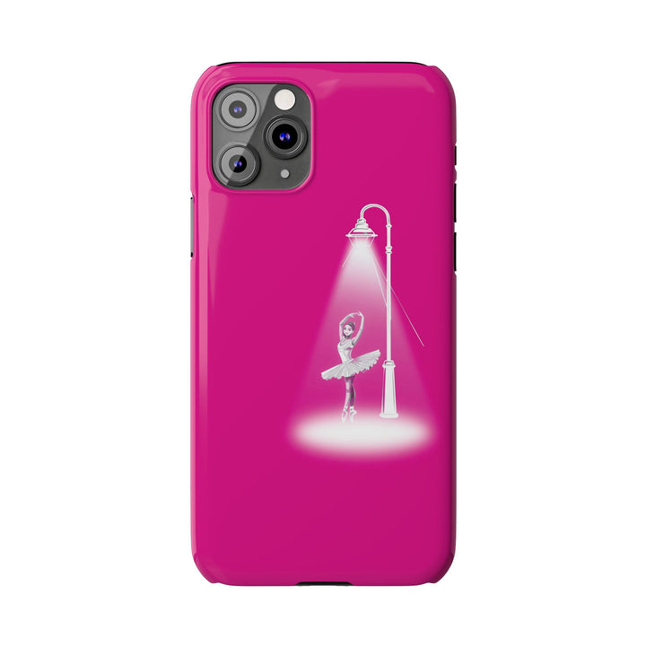 Slim Pink Ballet Dancer Spotlight Gift for Her Cute Phone Cases for Iphone 16 Pro Max | iPhone 15 Case | iPhone 15 Pro Max Case, Iphone 14, 13, 12, 11, 10, 8, 7 - Studio40ParkLane