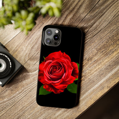 Red Rose Flowers Gift for Her Cute Phone Cases for Iphone 16 Pro Max | iPhone 15 Case | iPhone 15 Pro Max Case, Iphone 14, Iphone 14 Pro Max, Iphone 13 12 11 8 7