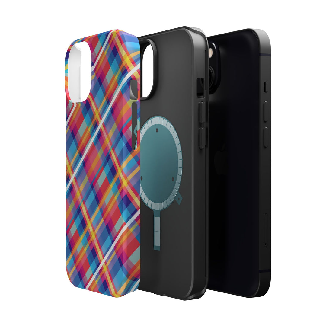 Checkered Plaid Magsafe Gift for Her Cute Phone Case for Iphone, | iPhone 16 | iPhone 15 Pro Max, Iphone 14 Pro Max, 13 12 11 10 9 8 7 - Studio40ParkLane