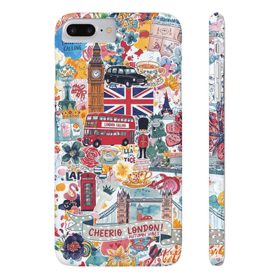 Slim London England Coquette Collage Cute Phone Case for Iphone 17 - | iPhone 16 Pro Max Case | iPhone 15 Case Iphone 14 13 12 11 10 9 8 7 - Studio40ParkLane