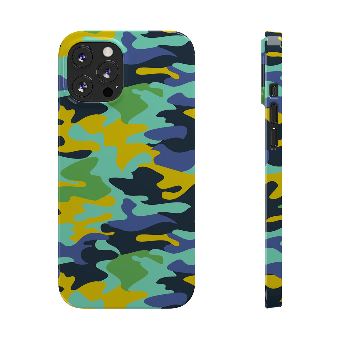 Slim Cute Phone Cases for Iphone - | iPhone 15 Case | iPhone 15 Pro Max Case, Iphone 14 Case, Iphone 14 Pro Max, Iphone 13, Late Spring Camouflage - Studio40ParkLane
