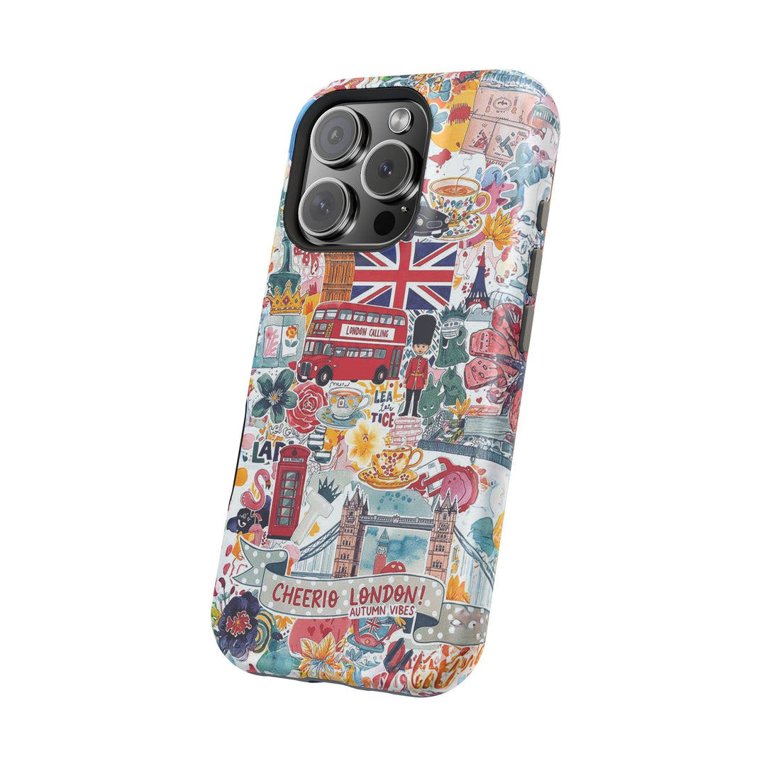 London England Coquette Collage Tough Magsafe Cute Phone Cases for Iphone | iPhone 17 Pro Max Case, Iphone 16, Iphone 15 14 13 12 11 10 9 - Studio40ParkLane