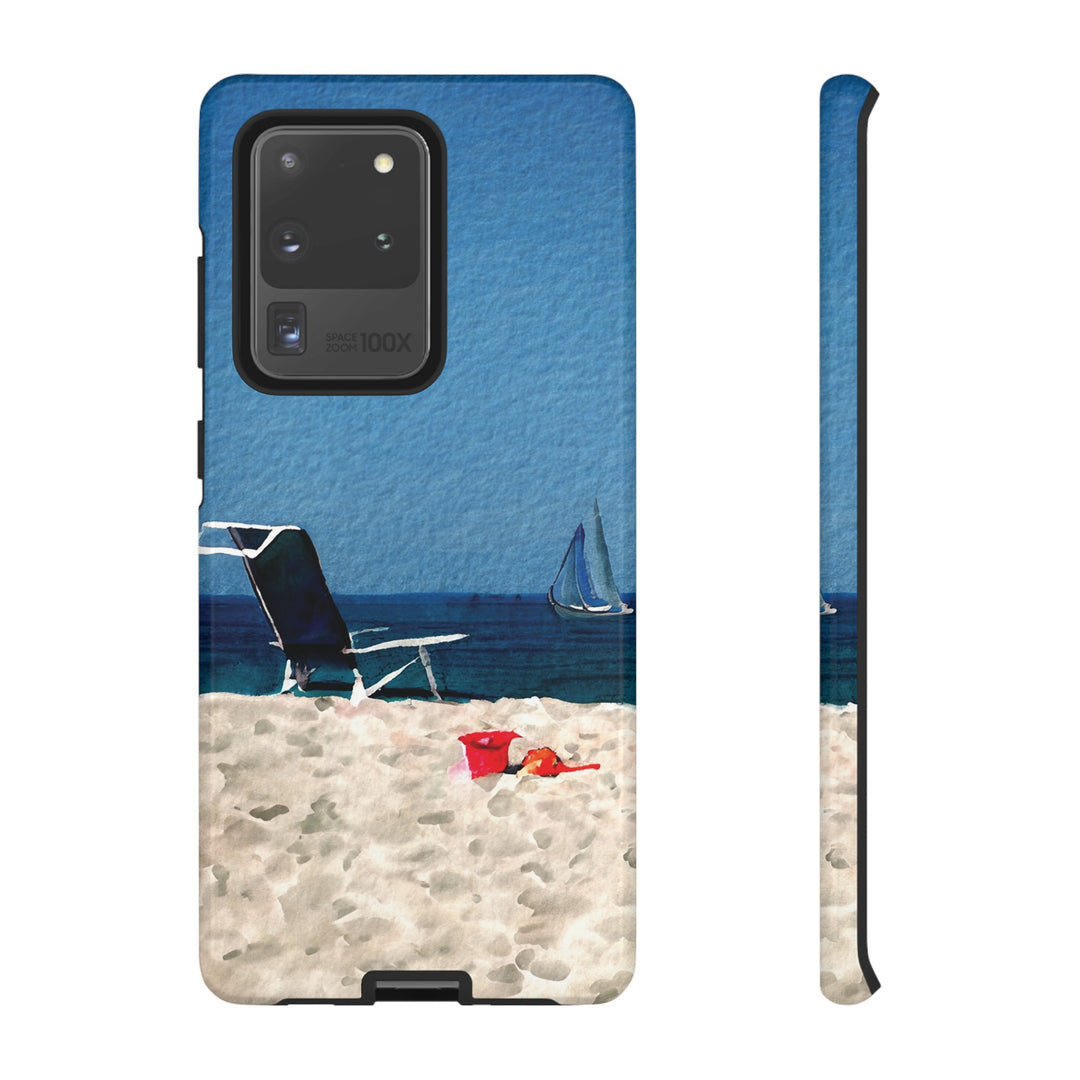 Cute Samsung Case | Cool Iphone Case | Summer Blue Beach Chair, Samsung S24, S23, S22, S21, IPhone 15 Case | Iphone 14 Case, Iphone 13 Case - Studio40ParkLane