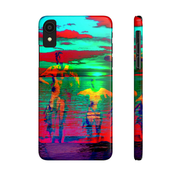 Slim Cute Phone Cases for Iphone - | iPhone 15 Case | iPhone 15 Pro Max Case, Iphone 14 Case, Iphone 14 Pro Max, Iphone 13, Sunset Mystery Dance - Studio40ParkLane
