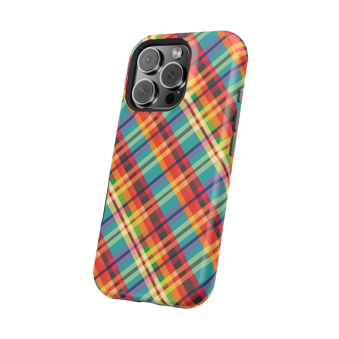 Checkered Plaid Magsafe Gift for Her Cute Phone Case for Iphone, | iPhone 16 | iPhone 15 Pro Max, Iphone 14 Pro Max, 13 12 11 10 9 8 7 - Studio40ParkLane