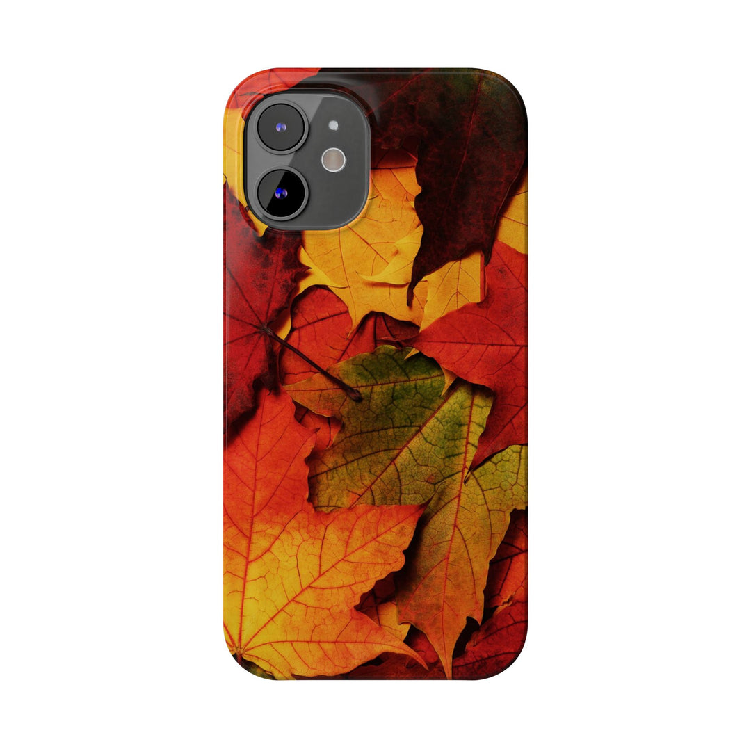 Slim Autumn Fall Leaves Gift Cute Phone Cases for Iphone 16 | iPhone 15 Case | iPhone 15 Pro Max Case, Iphone 14, Iphone 14 Pro Max, Iphone 13, Slim Mom Dad Gift - Studio40ParkLane