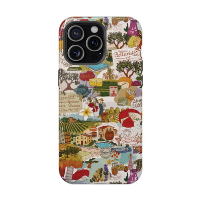 Italy Tuscany Coquette Collage Tough Magsafe Cute Phone Cases for Iphone | iPhone 17 Pro Max Case, Iphone 16, Iphone 15 14 13 12 11 10 9 - Studio40ParkLane